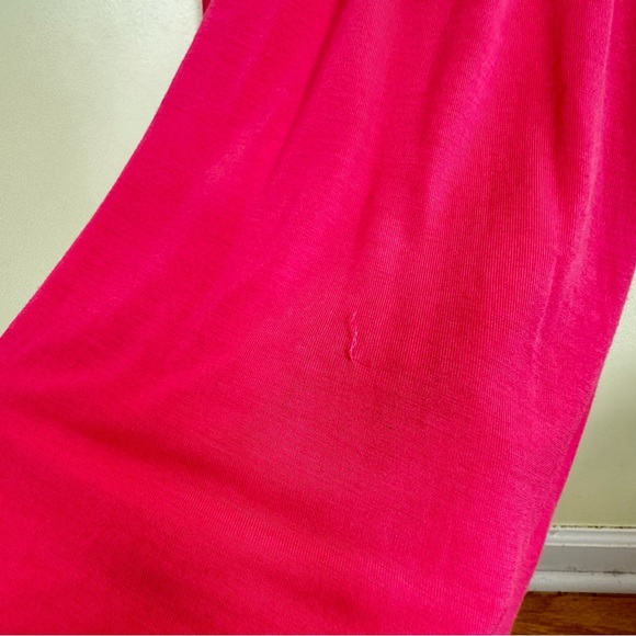 LOFT Coral Pink Comfortable Jersey Knit Empire Waist Maxi Dress, Petite Size M - Picture 6 of 12